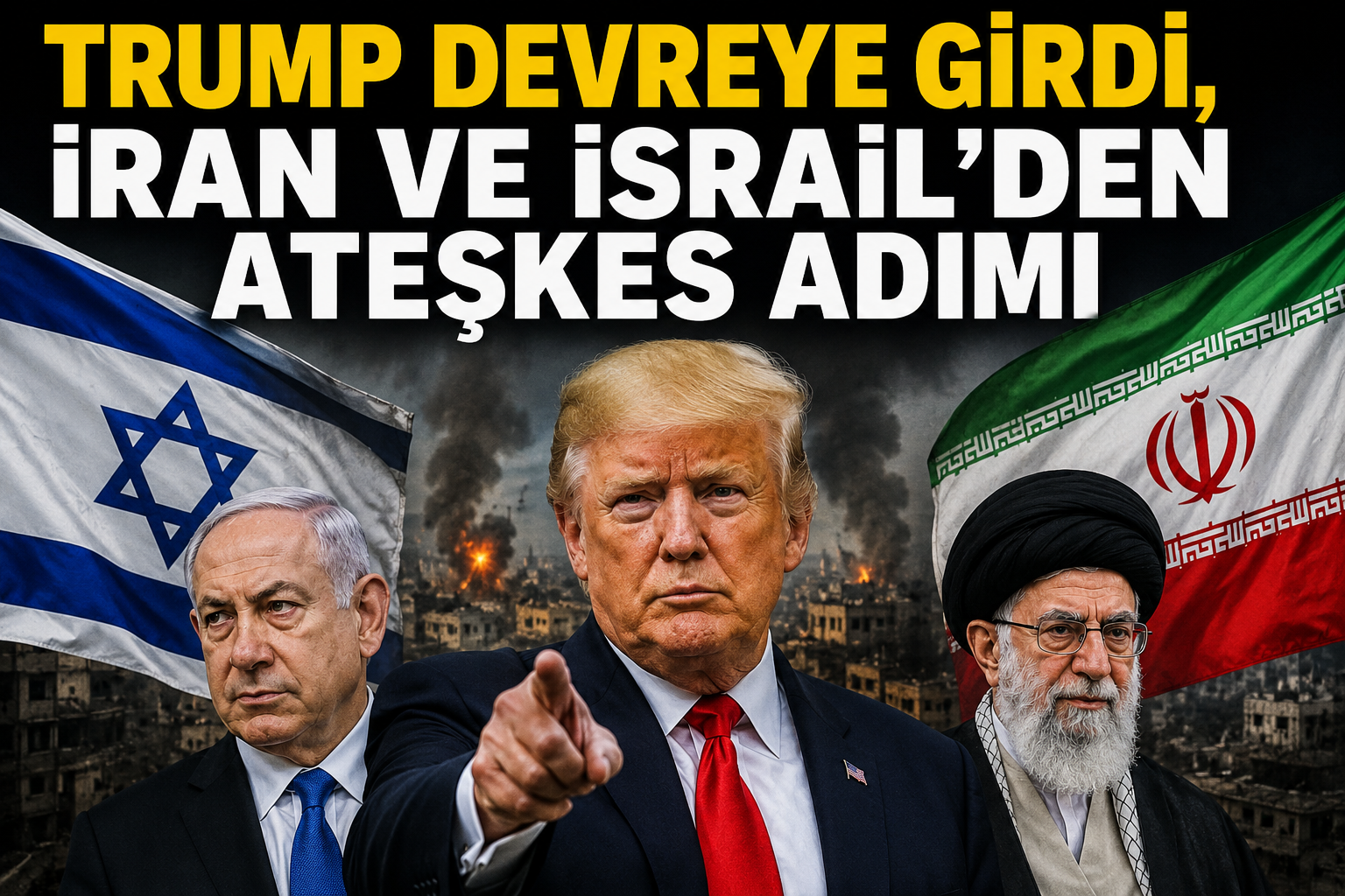 Trump’ın Çağrısı Sonuç Verdi: İran ve İsrail Saldırıları Durdurdu