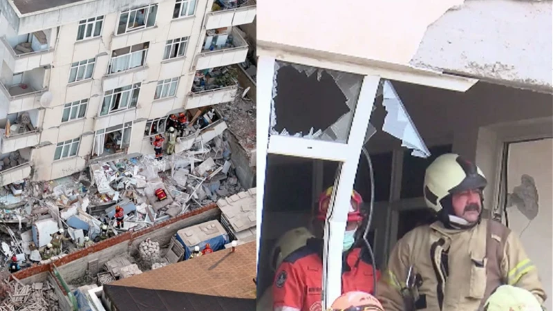 SON DAKİKA! Maltepe’de 7 katlı bina kısmen çöktü: Enkaz altında kişiler var